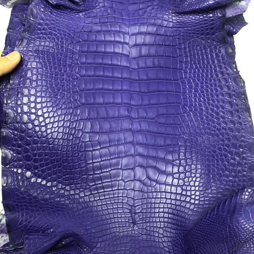 Hermes M3墨水蓝 Blue Encre 雾面方块 美洲鳄鱼 Matte alligator crocodile-Hermès