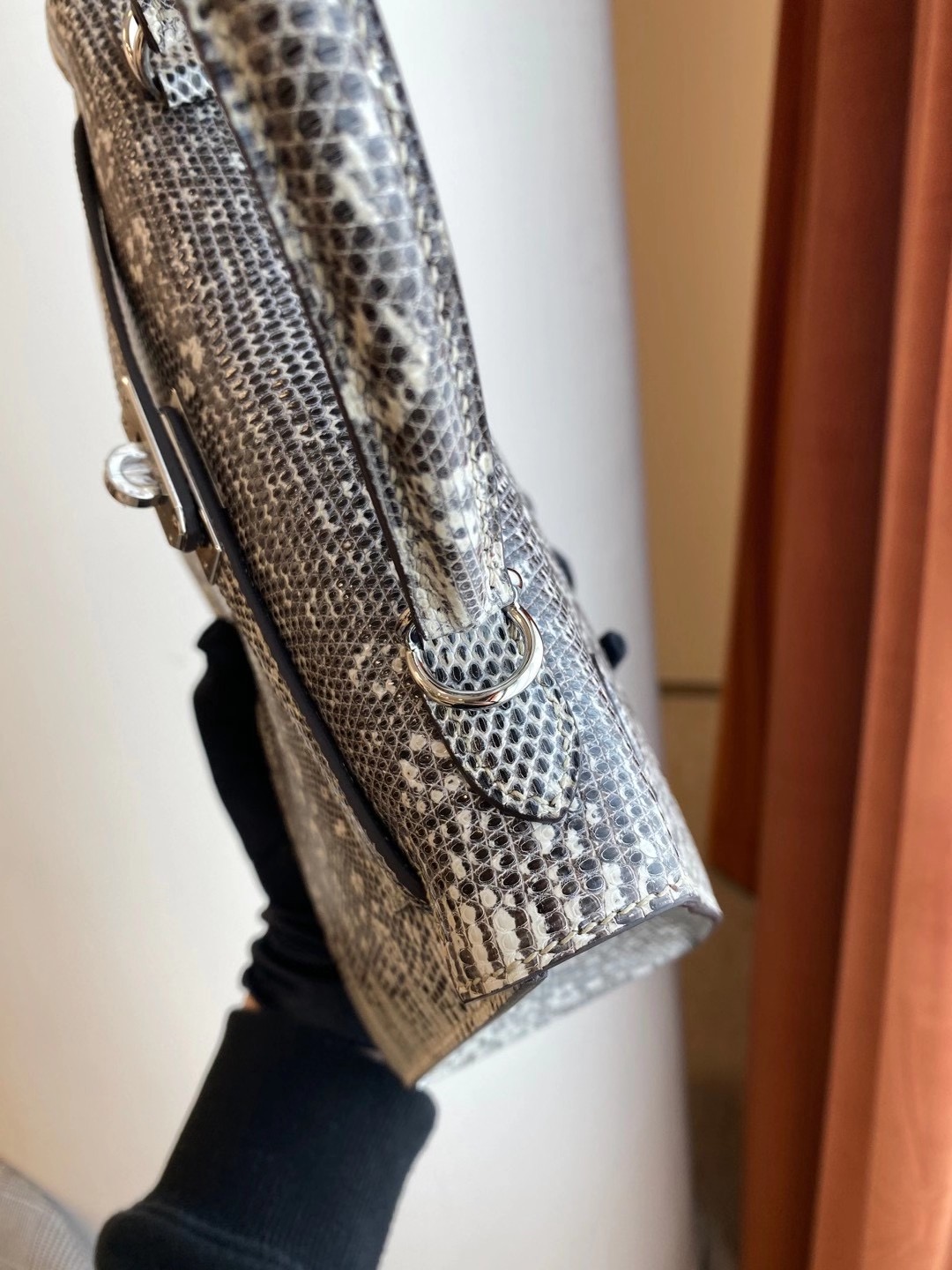 Hermes Kelly Sellier 25 Ombre Veranus Salvator Lizard Palladium Hardwa –  Madison Avenue Couture